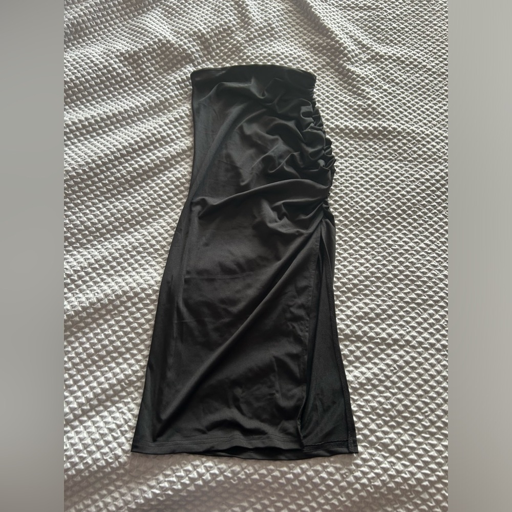black midi skirt